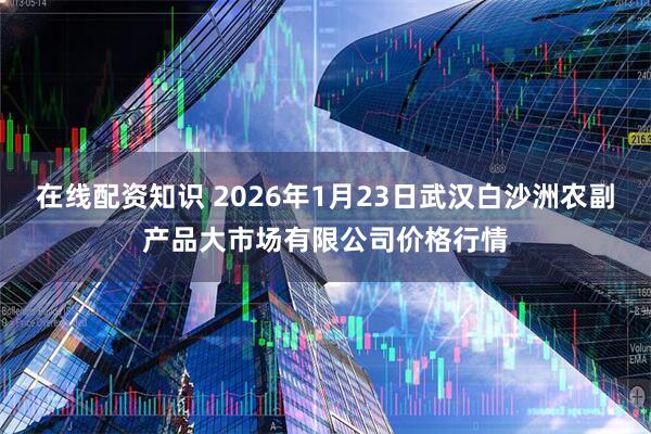 在线配资知识 2026年1月23日武汉白沙洲农副产品大市场有限公司价格行情